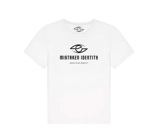 Unisex Original White Mistaken Identity T-shirt